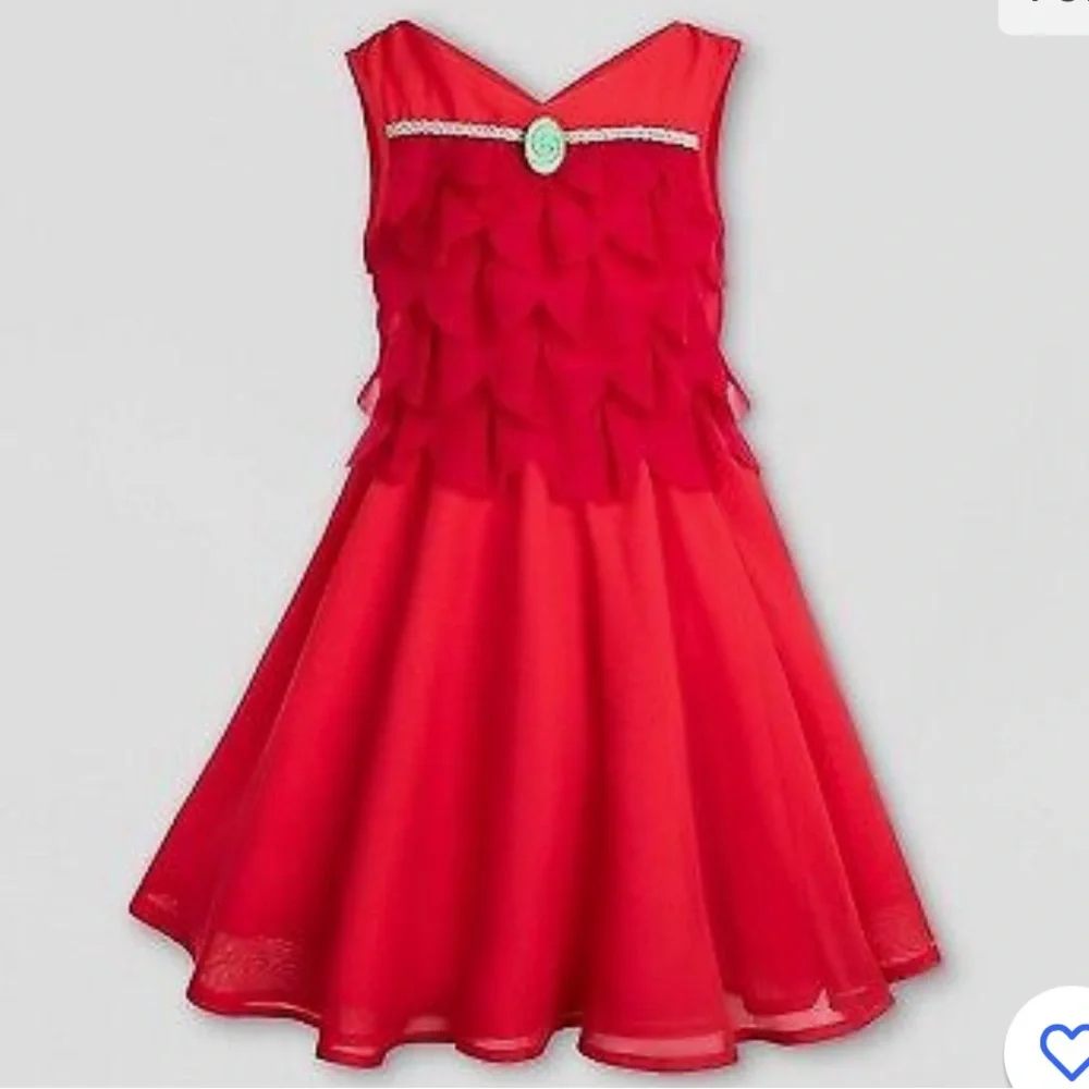 Shop Disney Adaptive Red Moana Costume Dress Sleeveless Girls Size Medium